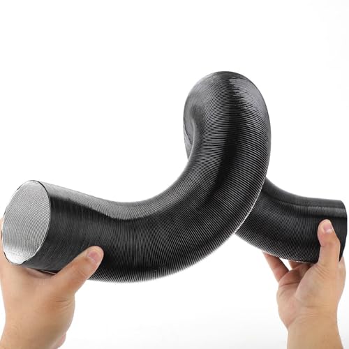 Wuyangcun Flexible Heater Duct Pipe 100cm3937in Aluminum Foil Air Duct for Car Diesel Heater 60mm236in - Image 3
