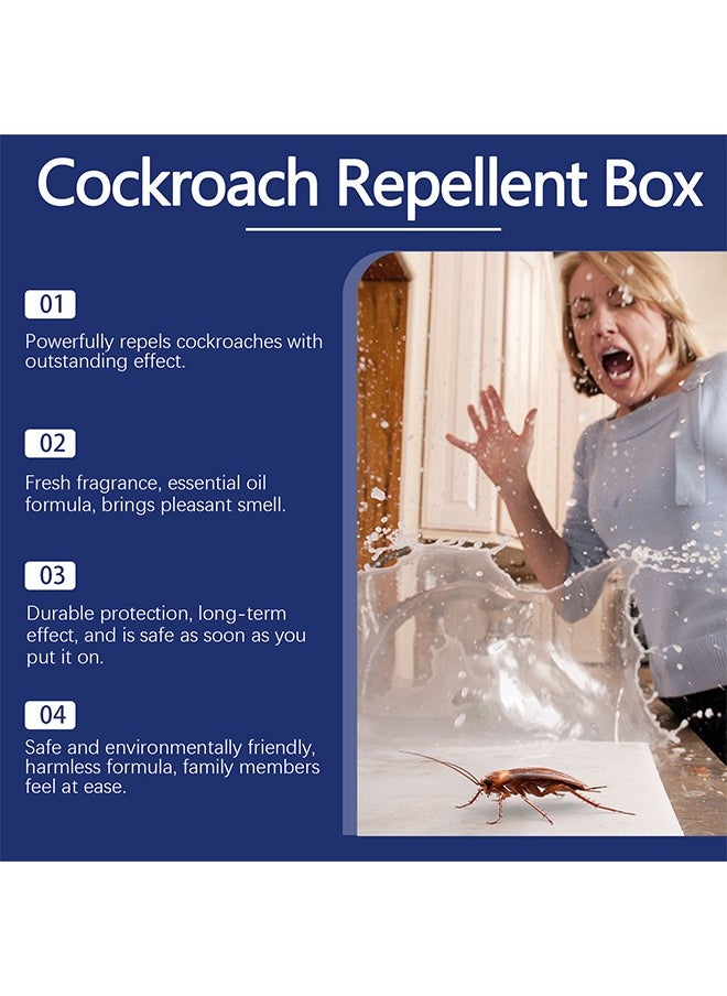 Generic - 2 PCS Cockroach Killer Cockroach Repellent Box with Natural Essential Oils, Long-Lasting Protection for Home Pesticide-Free Cockroach Killer Magic Box, 100g - Image 1
