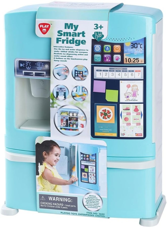 PLAYGO My Smart Fridge – Interactive Toy Refrigerator With Ice And Water Sounds  - Image 1
