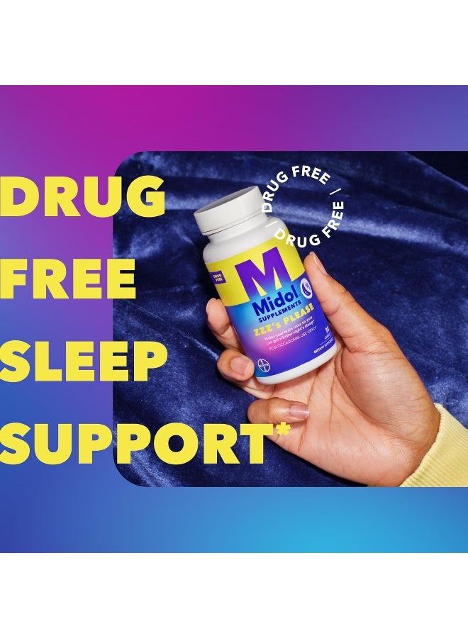 Midol ZZZ's Please Melatonin Capsules for Adults - Image 2