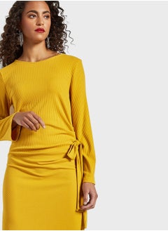 Ribbed Knitted Tie Detail Dress - pzsku/ZCFB7E6C24F9285367AE7Z/45/_/1698977775/d5074e4d-ae01-4e01-b847-1a154a0a5d4d