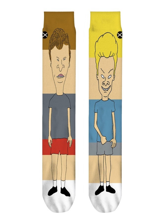 Odd Sox جوارب أود سوكس - بيفيس وبات-هيد 360 - جوارب كرتونية مرحة من التسعينيات للرجال والنساء - فكرة هدية رائعة لمحبي إم تي في - مزيج قطني ناعم - جوارب جريئة للجنسين لمحبي هذه الشخصيات، ولأعياد الميلاد، والعطلات، وهواة جمع التذكارات - Image 5