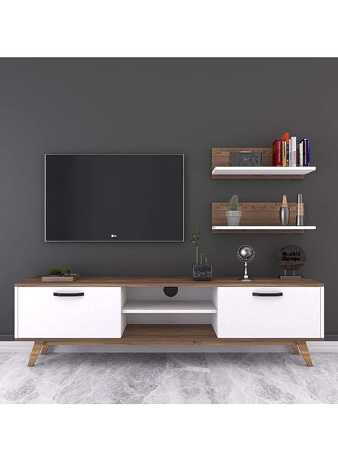 Modern Tv Unite white*brown - MZTV204 – 180L x 50H x 35W