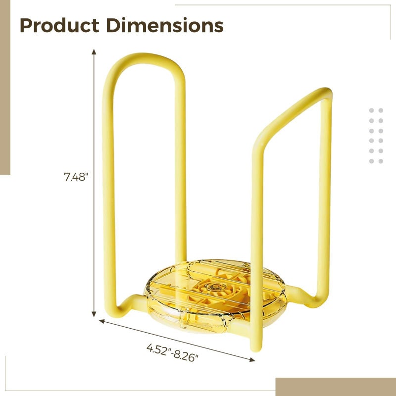 2 Tier Expandable Dish Rack Adjustable 4 5 To 8 3 Inches For Plates Bowls And Kitchen Storage - Image 4