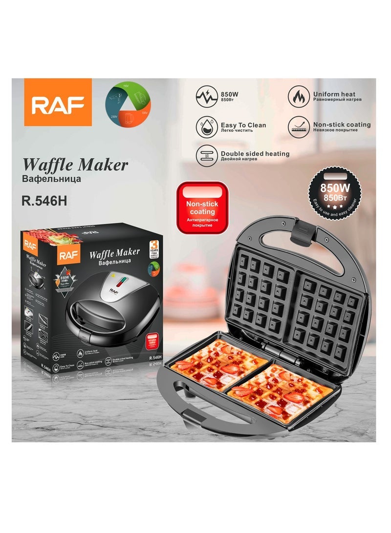 آر إيه أف ماكينة ساندويتش تسخين منزلية على الوجهين ماكينة إفطار متعددة الوظائف ماكينة الخبز - Image 2