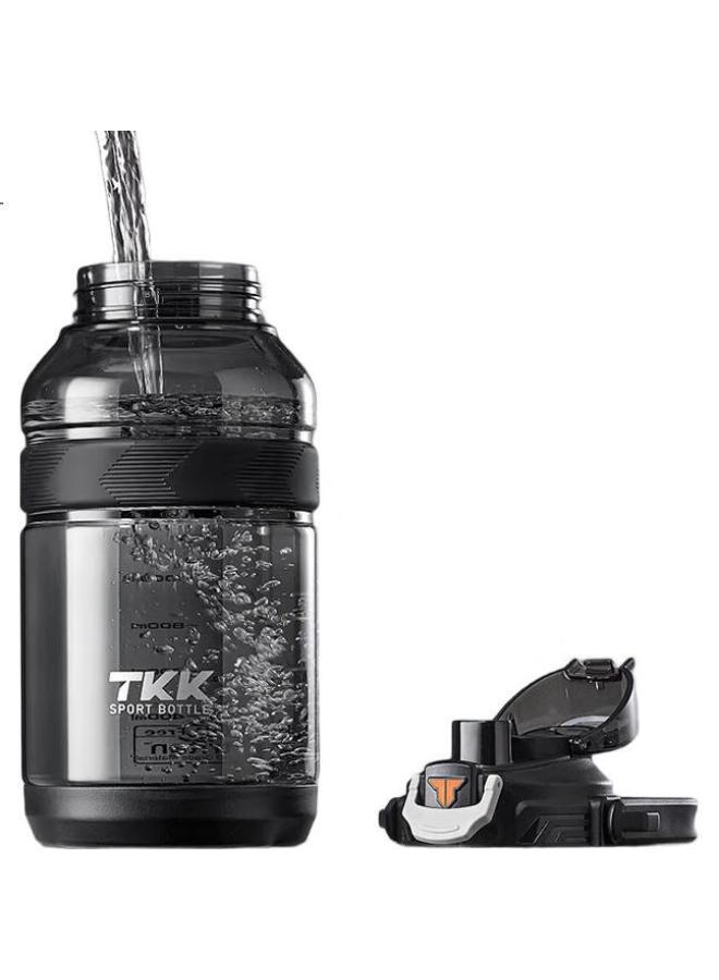 Tkk Sports Water Bottle, Large Capacity, Outdoor Drinking Bottle, Heat-Resistant, Tritan Material, Large-Body Cup For Students, Summer Use, 2L - Image 2