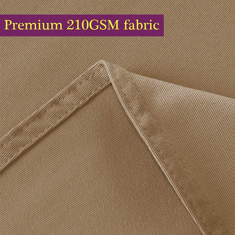 Obstal Obstal 210GSM Rectangle Table Cloth - Heavy Duty Water Proof Microfiber Tablecloth  Decorative Fabric Table Cover for Outdoor and Indoor Use (Coffee 70 x 70 Inch)  - Image 2
