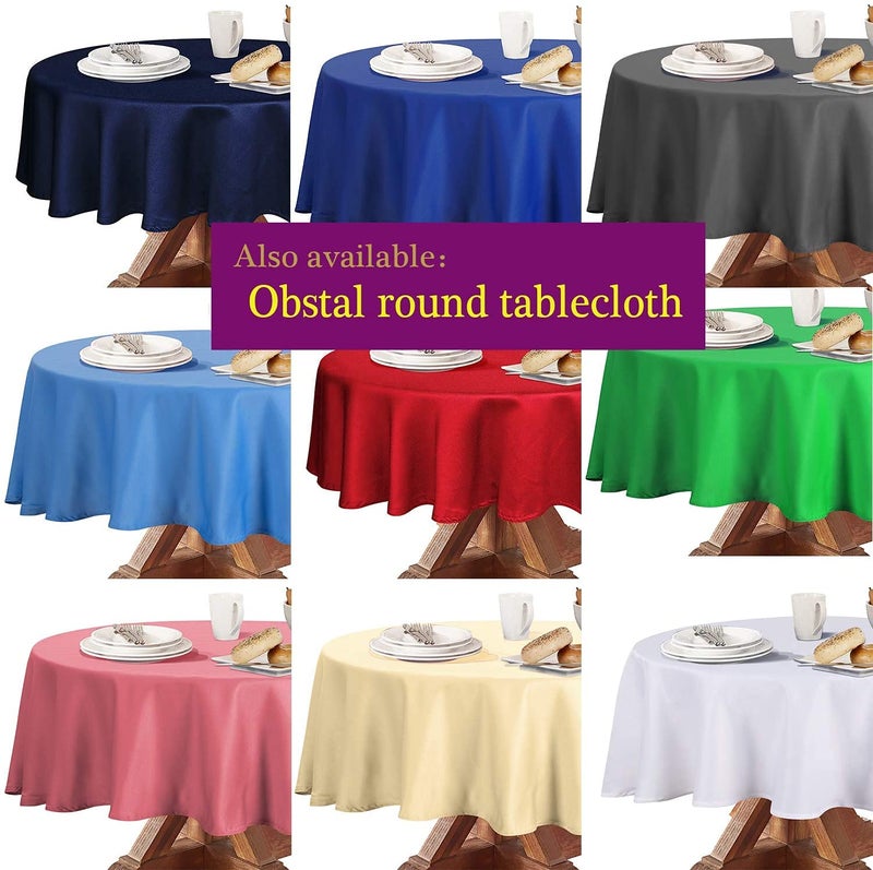 Obstal Obstal 210GSM Rectangle Table Cloth - Heavy Duty Water Proof Microfiber Tablecloth  Decorative Fabric Table Cover for Outdoor and Indoor Use (Coffee 70 x 70 Inch)  - Image 3