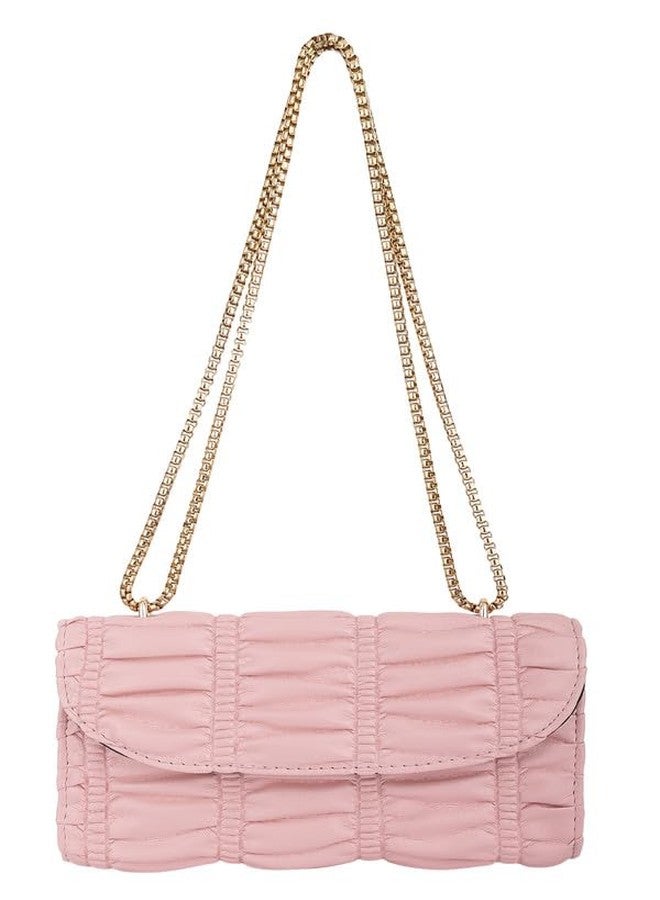 ZEVORA Women Leather Casual Ladies Single Shoulder Bag For Women College Girls (Pink) - Image 1