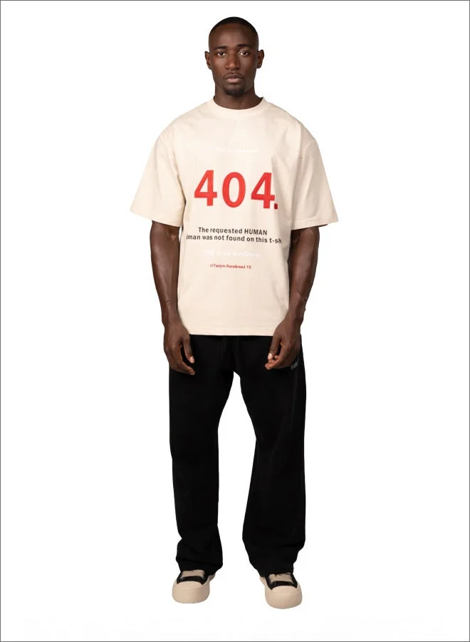 Tanjim Squad RARE 404 T-SHIRT - BEIGE