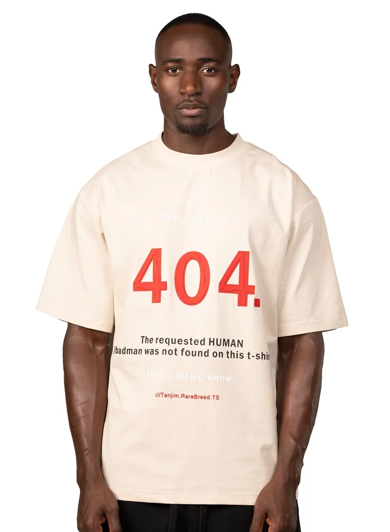Tanjim Squad RARE 404 T-SHIRT - BEIGE