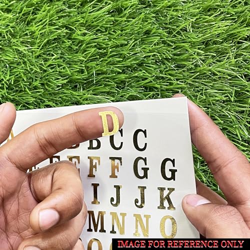 Comet Busters Self-Adhesive Glitter Number Stickers for Art & Craft, Decorations, Projects, School Work (Gold) (Letter Size : 15 mm)(STR189) - Image 5