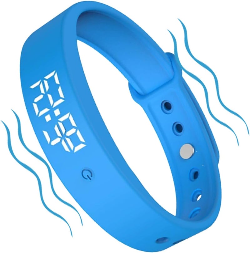 3 Alarms Daily Organizer Timer - 1.5 Inch Vibrating Wristband for Silent Alerts, Lightweight Ergonomic Design with Adjustable Fit, Personal Timer for Medication Fitness Travel Dorm Bedroom - Image 2