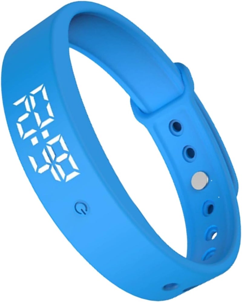 3 Alarms Daily Organizer Timer - 1.5 Inch Vibrating Wristband for Silent Alerts, Lightweight Ergonomic Design with Adjustable Fit, Personal Timer for Medication Fitness Travel Dorm Bedroom - Image 3