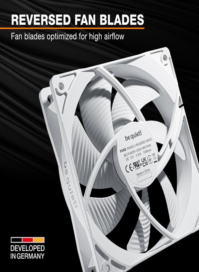 be quiet! PURE WINGS 3 120mm Fan/Fan, PWM, REVERSE, Black - Quiet and High Performance - BL136 - Image 2