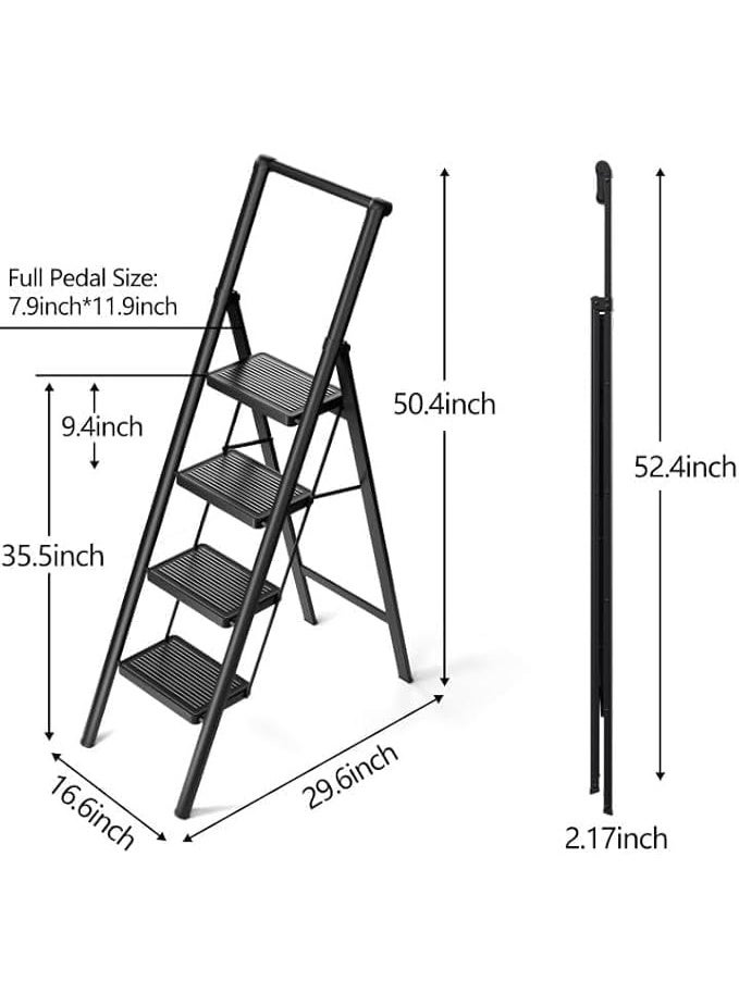 Multi-purpose metal ladder – sturdy and safe design for easy access to high places inside the house up to 4 floors Z - Image 5