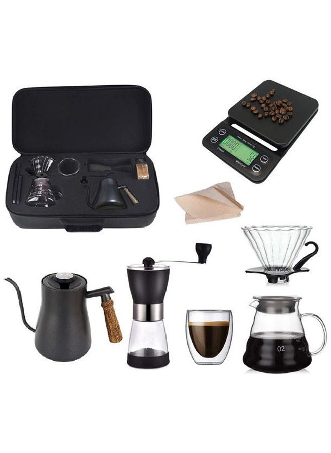 Arabest V60 Drip Coffee Maker Set With Travel Bag Black 27x55x16cm  - Image 1