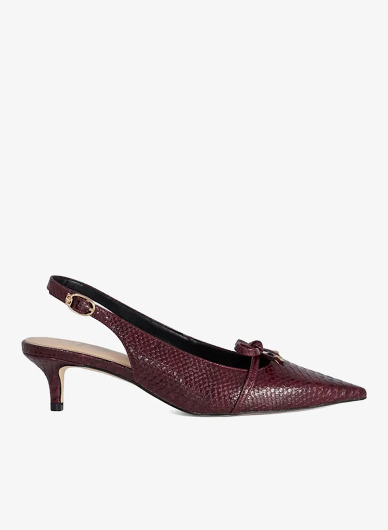 Cassie Bow-Detail Slingback Flats