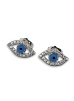 Generic Earring (Prima) cubic zirconia  for women from Butterfly Shenoute - silver color 202  - Image 2