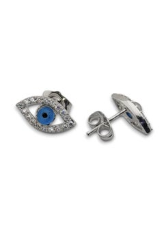Generic Earring (Prima) cubic zirconia  for women from Butterfly Shenoute - silver color 202  - Image 3