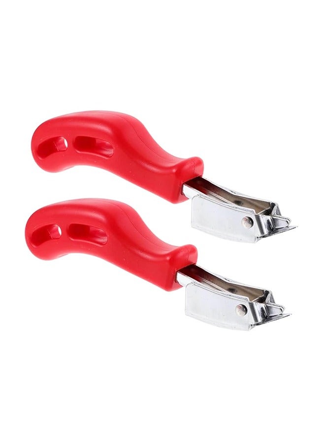 Staple Remover with Ergonomic Rubber Handle, Alloy Forged Staple Puller for Woodworking, Upholstery, Carpet, Floor, and Carton - Image 1
