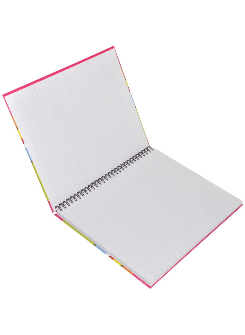 FIS LIGHT Pack of 5  Design Spiral Hard Cover Note Book Single Line ,10X8 Inches (25.4 X 20.32 Cm),100 Sheets -LINBS1081001404 - Image 3