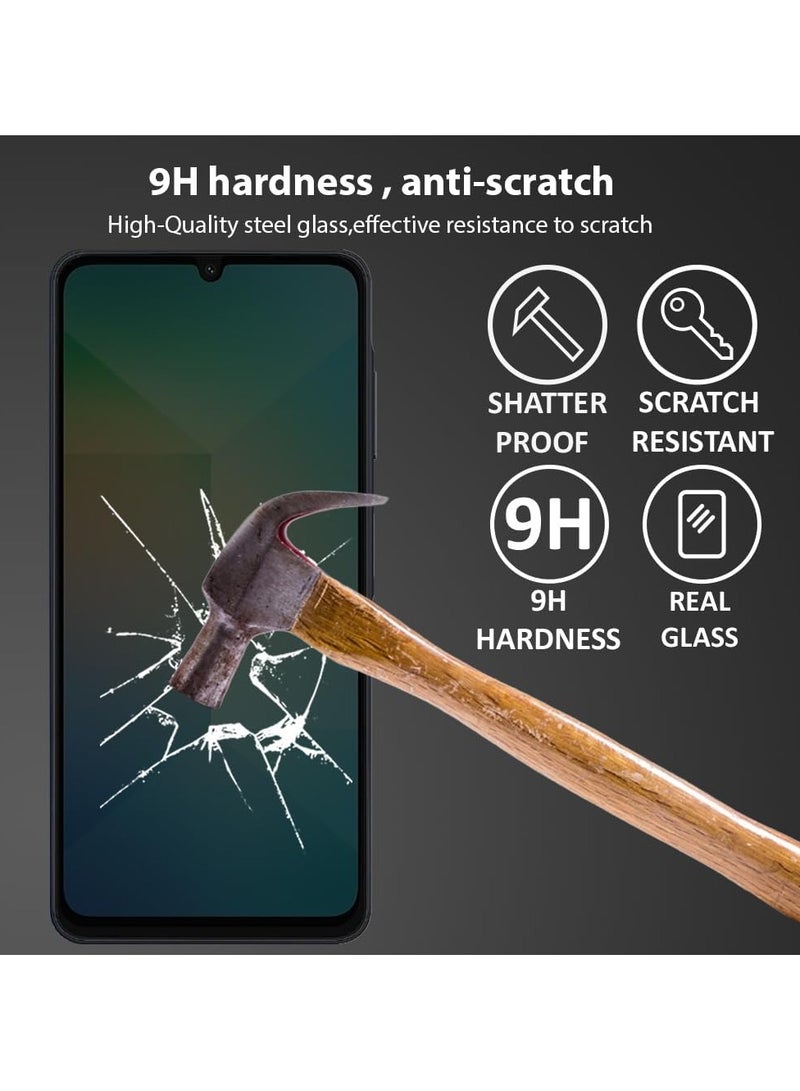 Denx Privacy Screen Protector for Samsung Galaxy A07, 9H Tempered Glass Screen Shatterproof Anti Scratch Anti Spy Glass HD Clear Case - Image 5