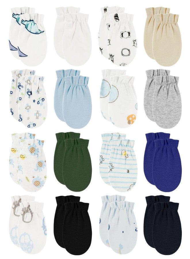 ONESING Baby Mittens - 16 Pairs Newborn Mittens, No Scratch, Warm for 0-6 Months Boys & Girls - Image 1