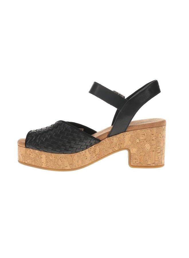TOMS Womens Isla Platform Block Ankle Strap Casual Sandals Casual Mid Heel 2-3" - Brown, Black, 39 EU - Image 3