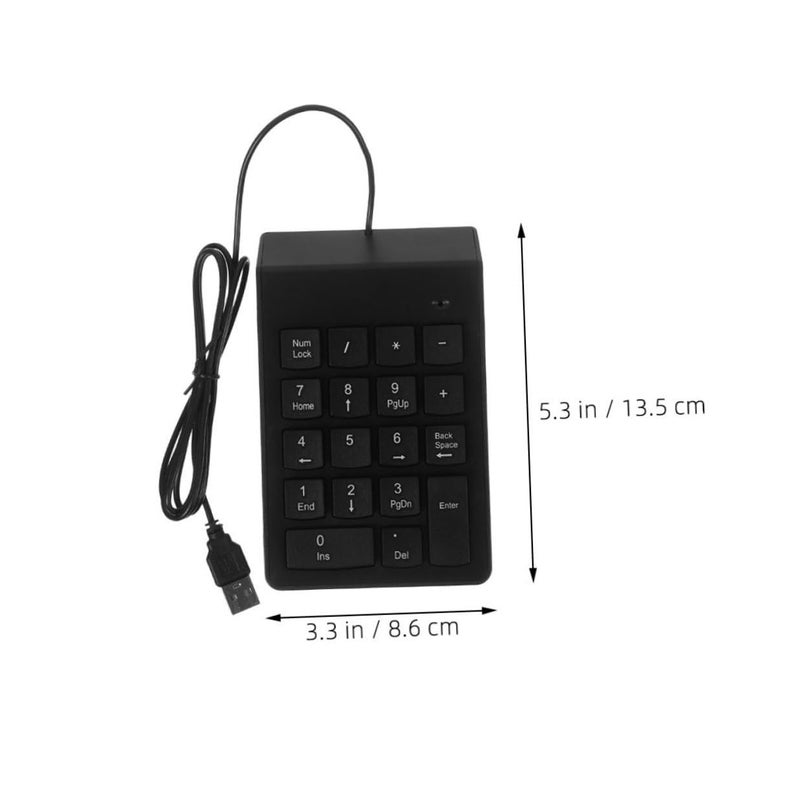 Artibetter 2pcs USB Numeric Keypad for Laptop Desktop 18 Key Silent Number Pad - Image 3