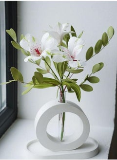 This concrete vase is an elegant, functional piece of decor, perfect for adding a natural and modern touch to any room or interior space.