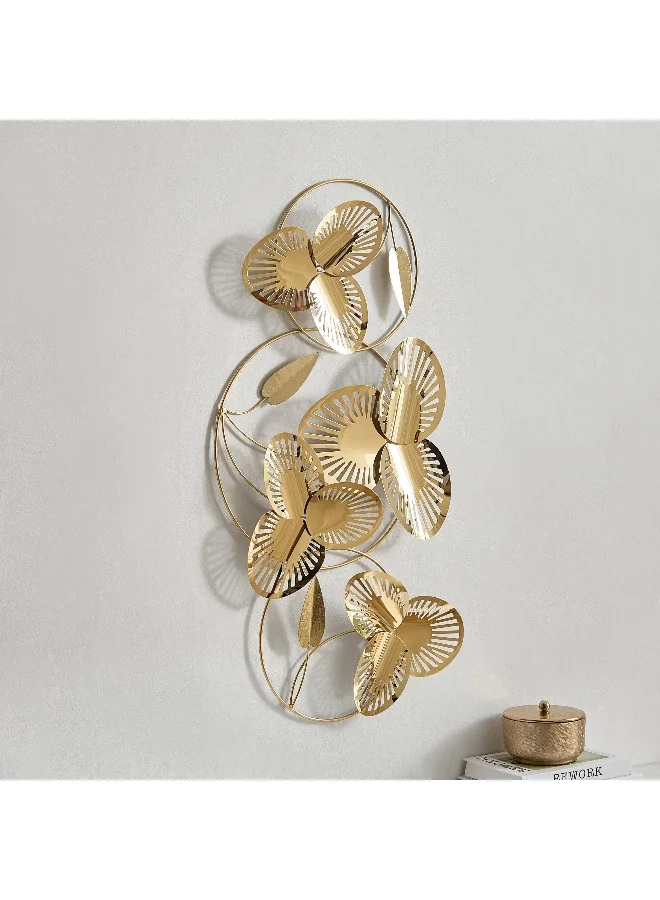 Home Box Percy Capri Metal Flowers Wall Art - 88.3x49.5x5.7 cm