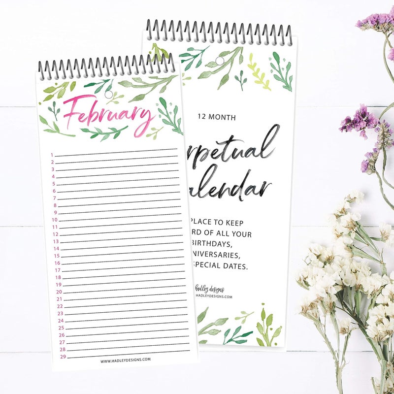Hadley Designs Perpetual Calendar for Birthdays, Anniversaries, and Special Events - Image 4