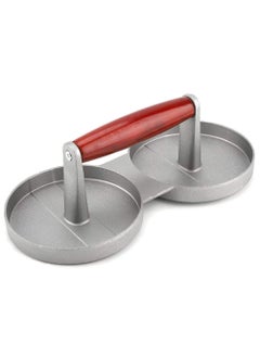 SEVIA SEVIA Burger Press Double Hole Hamburger Press Patty Maker Meat Beef Patty Maker Tools for BBQ Grill Hamburger Press Patty Maker Mold with Wax Patty Paper Sheets Meat Beef  - Image 5