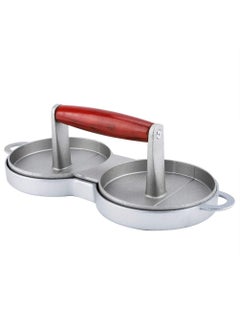 SEVIA SEVIA Burger Press Double Hole Hamburger Press Patty Maker Meat Beef Patty Maker Tools for BBQ Grill Hamburger Press Patty Maker Mold with Wax Patty Paper Sheets Meat Beef  - Image 4