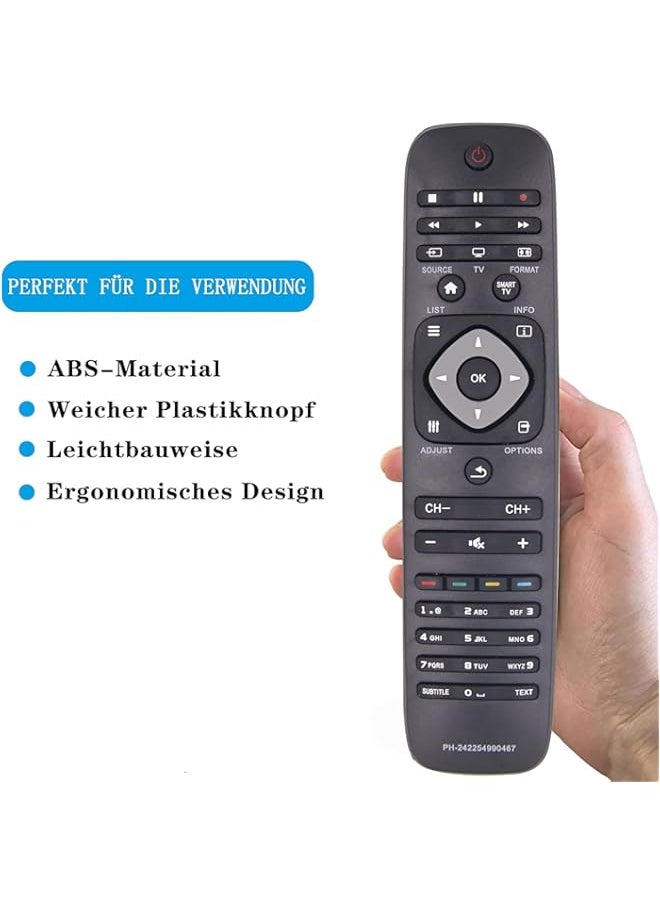 HuHa - FOXRMT Replacement Philips Remote Control, Universal Remote Control for Philips Smart TV Remote Control Compatible with Philips 40PFL5007H/12 40PFL5007K/12 40PFL5007T/12 - Image 1