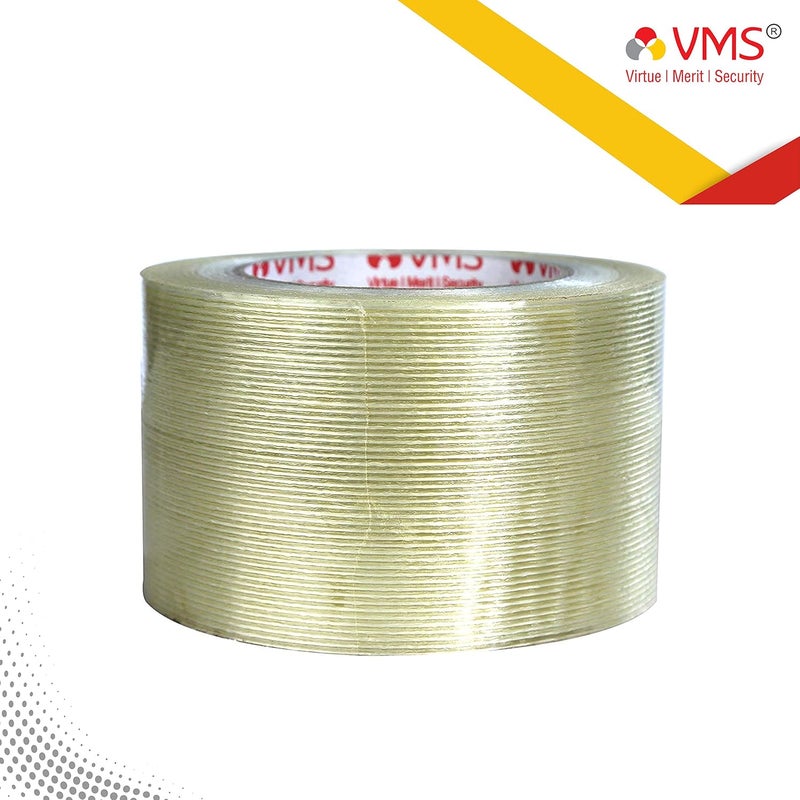 VMS Self Adhesive Strapping Filament Tape High Strength 140Mic (76mm*45M) (4150FT, 4176FT) - Image 1