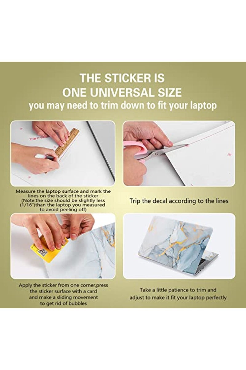 icolor Laptop Skin Sticker Decal, 14.2" 15" 15.4" 15.6 inch Laptop Vinyl Skin Sticker Cover Art Decal Protector Notebook PC-One Size, Need U Cut to fit Size - Image 5