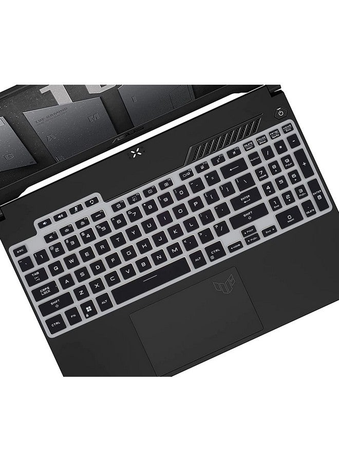 RAYA Silicone Keyboard Cover for ASUS TUF 2022 A15 / A17 / F15 / F17 Gaming Laptops & ASUS TUF 2023 A15 / A16 / A17 / F15 / F17 & ASUS TUF 2024 A15 Gaming Laptops (Clear Silicone)