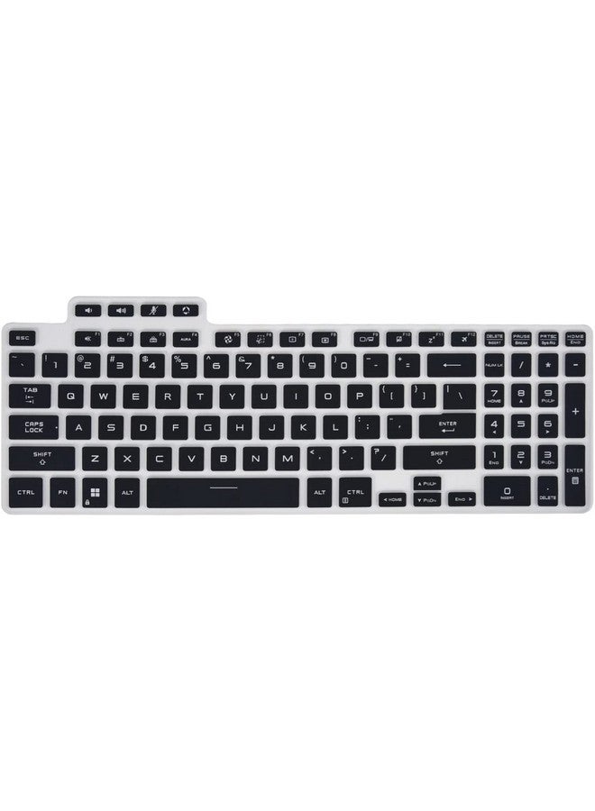 Raya غطاء لوحة مفاتيح سيليكون RAYA لأجهزة ASUS TUF 2022 A15 / A17 / F15 / F17 للألعاب و ASUS TUF 2023 A15 / A16 / A17 / F15 / F17 و ASUS TUF 2024 A15 لأجهزة الألعاب (سيليكون شفاف) - Image 5