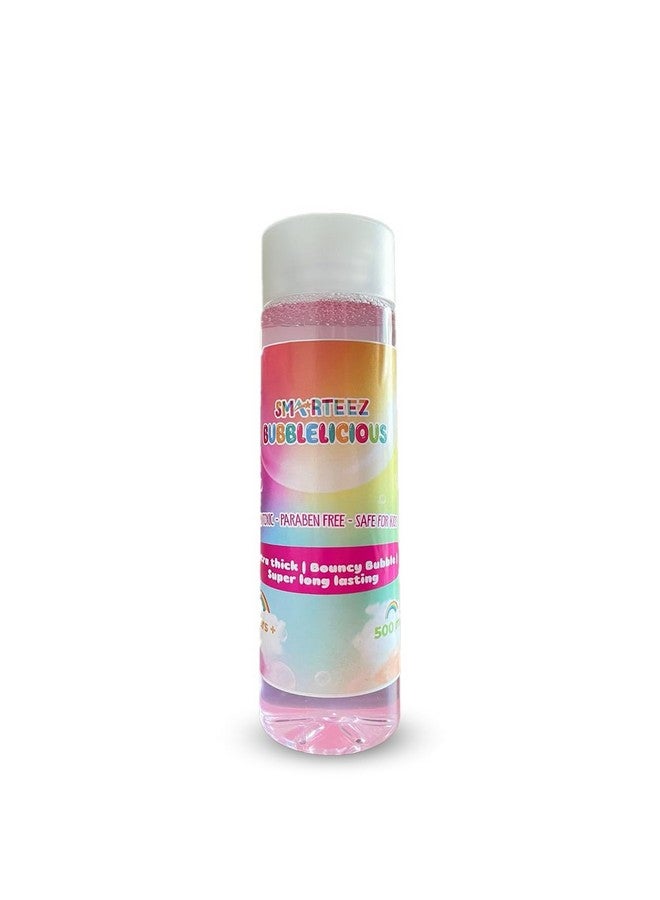 SMARTEEZ Bubblelicious | Bubble Liquid | Pink Bubble Liquid | Blue Bubble Liquid | Safe | Non Toxic | 500ml (Pink) - Image 1