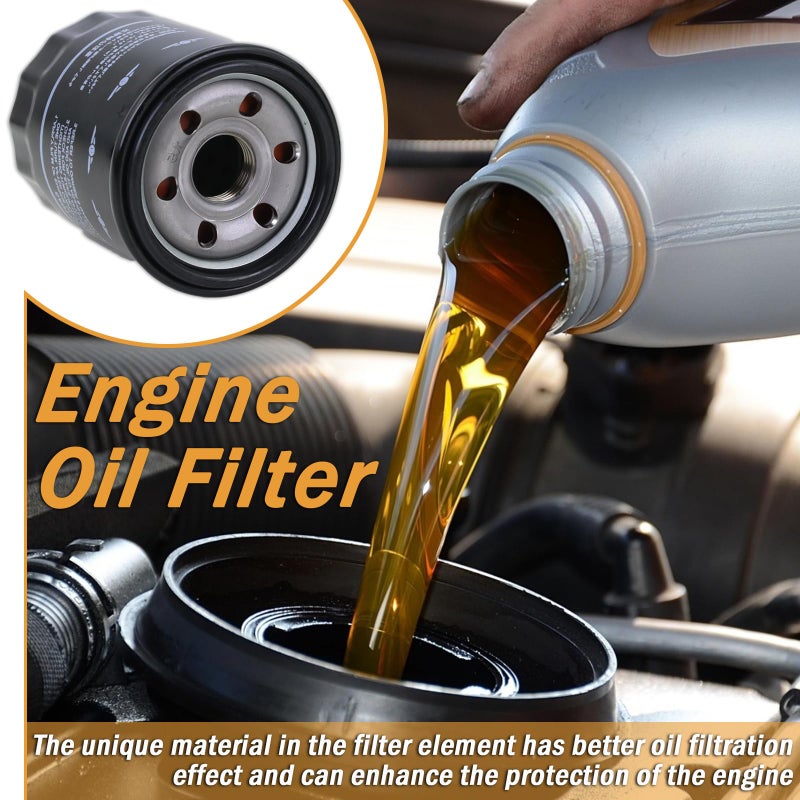 Kefly 15208AA21A Oil Filter fits for Subaru 2013-2025 Outback & Legacy, 2012-2025 Impreza, 2011-2025 Forester, 2016-2025 Crosstrek, 2013-2025 XV Crosstrek, 2019-2025 Ascent Replaces 15208AA160 (1 Pack) - Image 4