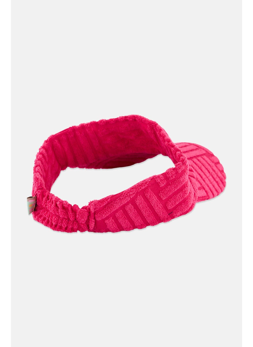 ESPRIT Women Textured Visor Cap, Pink  - Image 2