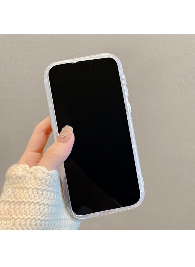 NIBEMINENT Protective TPU Case Cover For iPhone 16, Rabbit Flower - Image 2