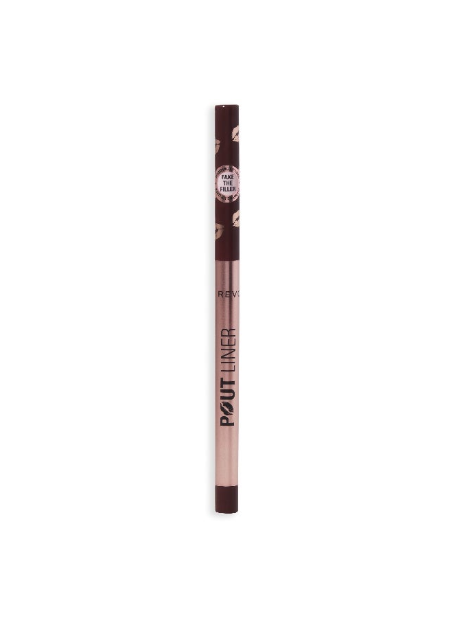 Makeup Revolution Revolution Pout Bomb Plumping Lip Liner Deepest Mauve - Image 1