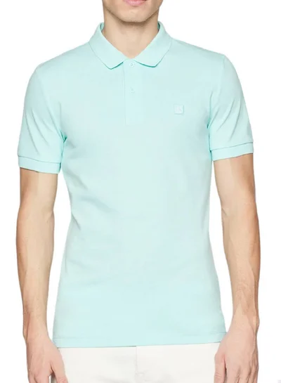 Calvin Klein Jeans Men's Slim Cotton Stretch Polo Shirt -  cotton stretch piqué, Blue