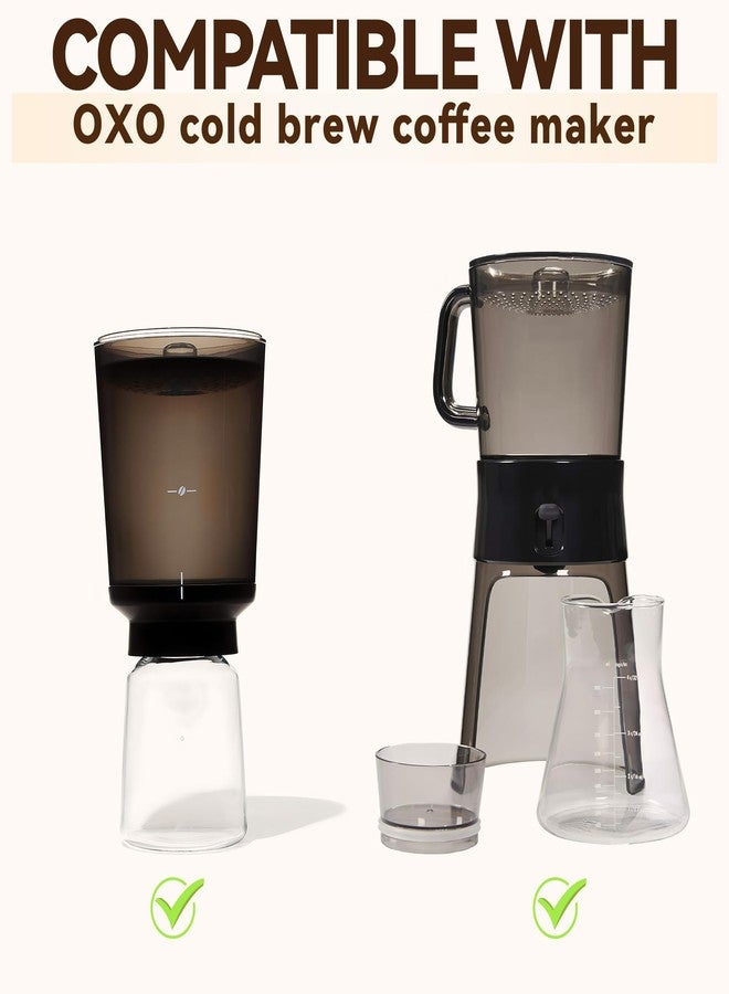 brikinte Coffee Filters Compatible with OXO Cold Brew Coffee Maker, 500 Pcs White Round Filter Paper for OXO 32 Ounce ＆ Compact Cold Brew Maker - Image 2