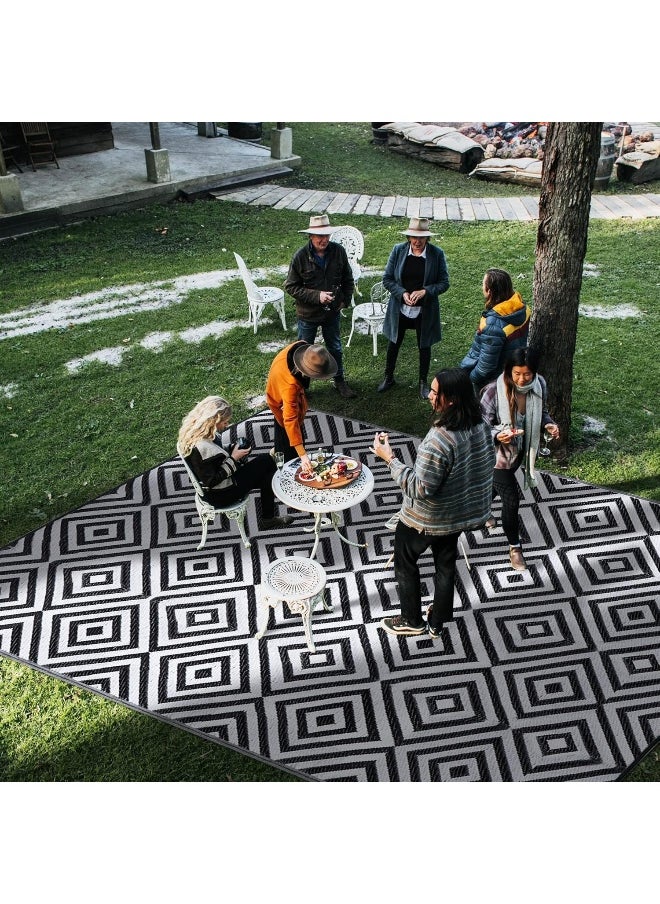 Generic Ridota  Reversible Mats, Outdoor Patio Rugs, Plastic Straw Rug, Modern Area Rug, Floor Mat For Outdoors, Rv, Patio, Backyard, Deck, Picnic, Beach, Trailer, Camping  - Image 3