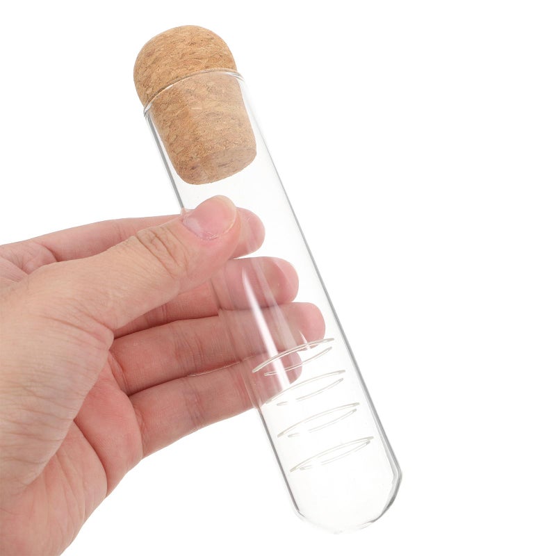 Glass Tea Infuser Strainer Tube With Cork Cap 6pcs Set For Loose Leaf Tea - Image 4
