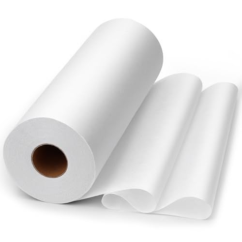 UzecPk Medium Weight Fusible Interfacing for Sewing: 12" X 30yd Interfacing Fabric for Sewing White Iron-On Non-Woven Fusible Interfacing for DIY Crafts Supplies Quilting Collars - Image 1